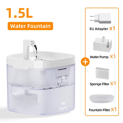 Rechargeable Cat Water Fountain – Fresh, Flowing Water for Healthy, Happy Pets